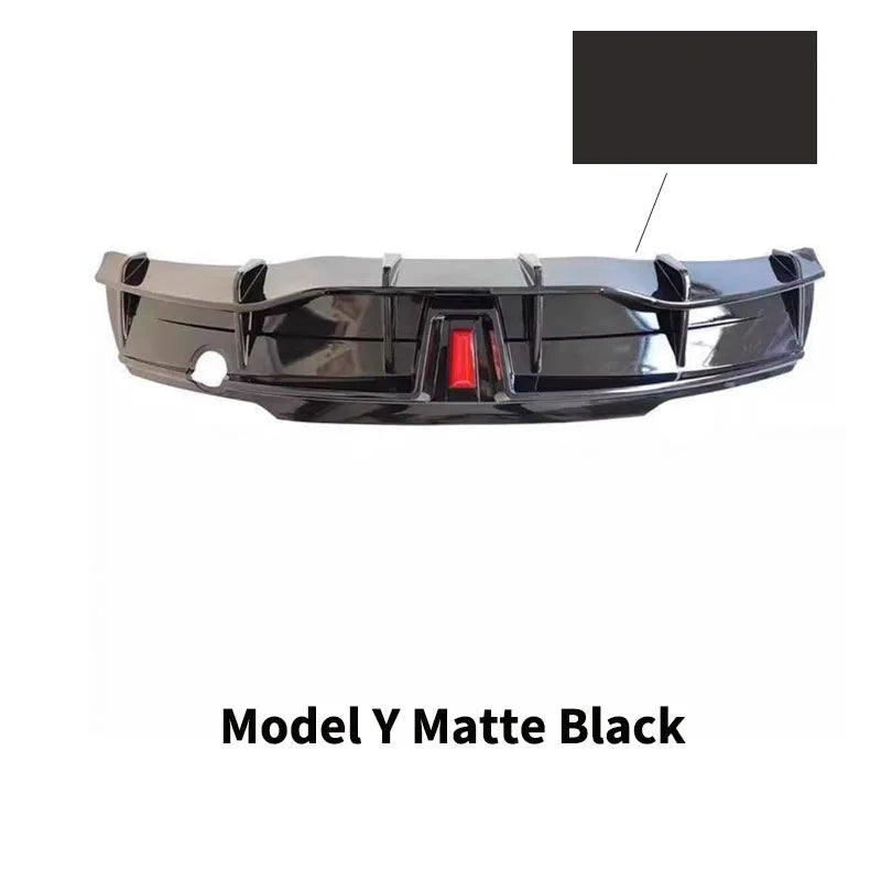 Glossy Black ABS Rear Bumper Diffuser Body Kit for Tesla Model 3 / Model Y (2016–2023)