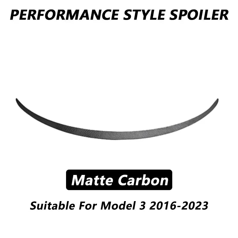 Performance-Style ABS Rear Trunk Spoiler for Tesla Model 3 / Model 3 Highland / Model Y (2018–2026)