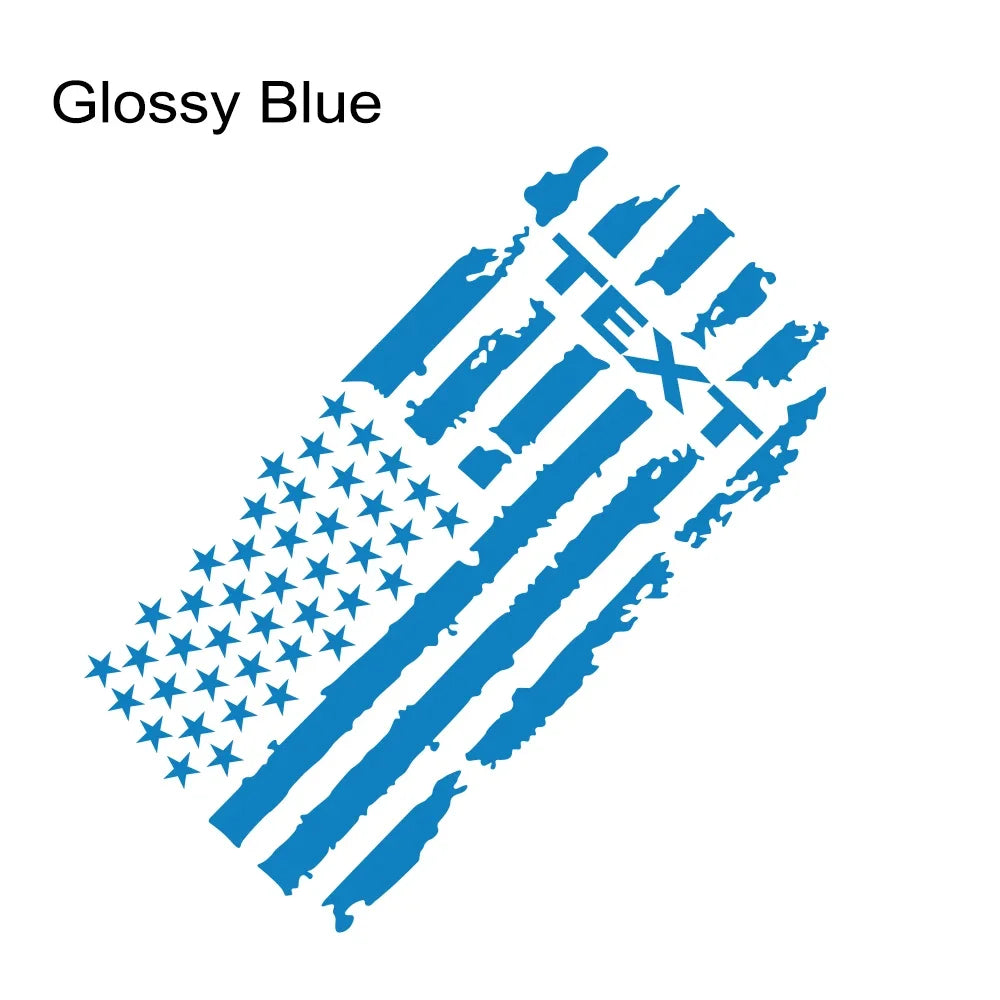 USA Flag Engine Hood Decal for Dodge RAM HEMI / Rebel / TRX | Bonnet Vinyl Graphic