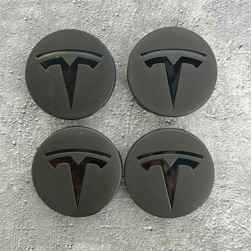Tesla 56mm Wheel Center Caps 4Pcs Set - Original Style Hub Covers for Model 3 Y X S Auto Parts