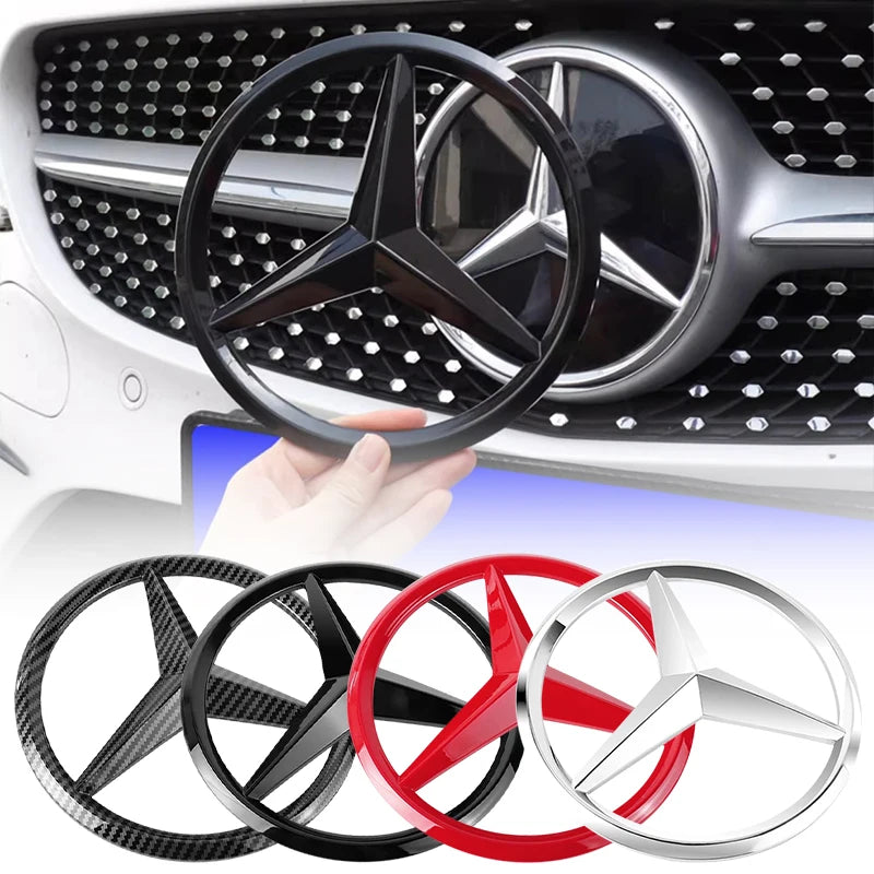 Large Front Grille Badge Decal 18.8cm / 21cm for Mercedes-Benz GLA / GLB / GLS / AMG | MERCEDES-BENZ