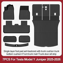 Cargar imagen en el visor de la galería, TPE Floor Mats &amp; Luggage Mat for Tesla Model Y Juniper Premium / Performance (2025+) | All-Weather Set
