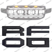 Load image into Gallery viewer, Raptor Grill 4-Letter Insert with White Stripe for Ford Raptor | Aftermarket Grille Letter Kit