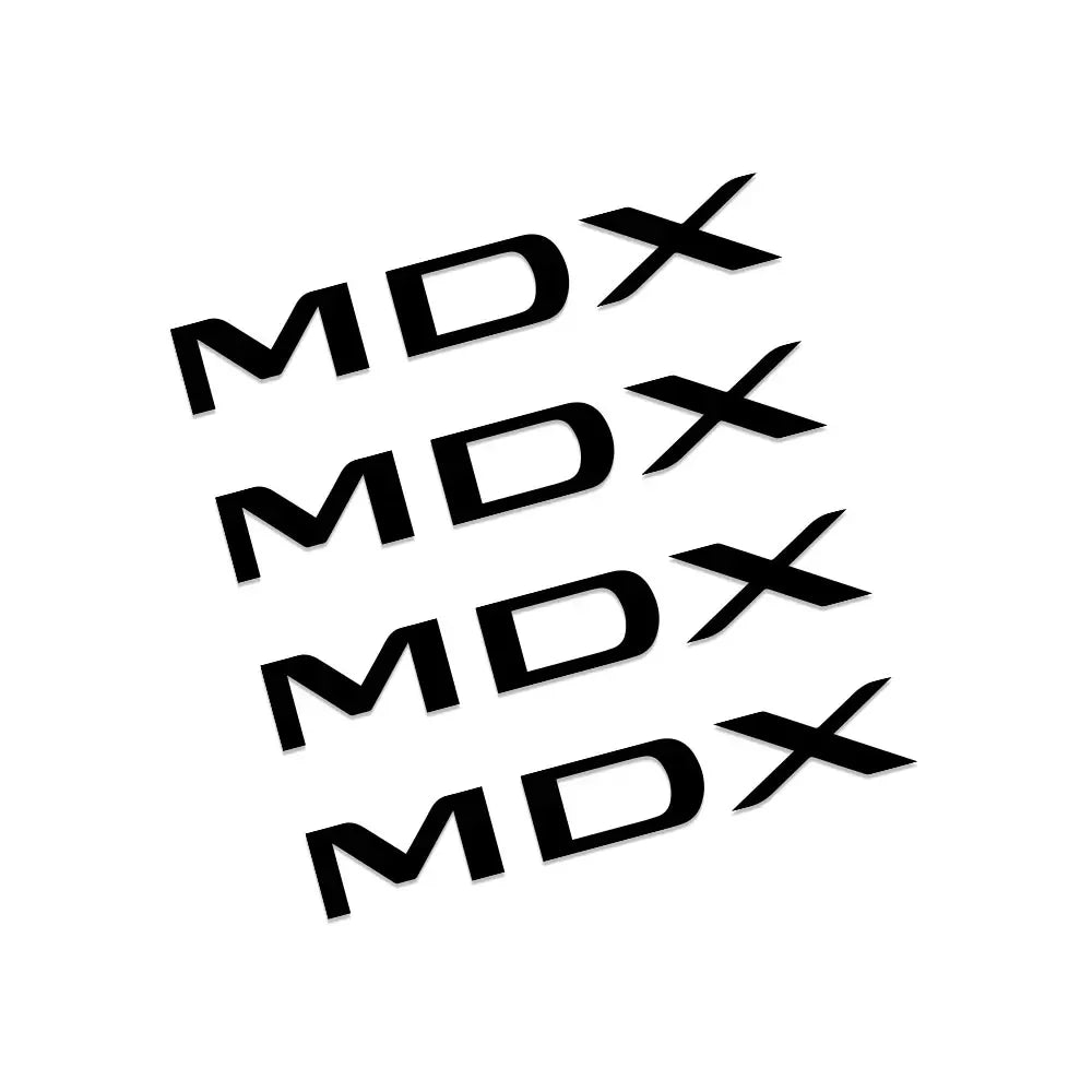 Reflective Wheel Rim Decal Stickers for Acura MDX / ILX / RDX / TLX | 4-Piece Vinyl Film Set