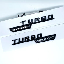 Cargar imagen en el visor de la galería, A35 Turbo 4MATIC Silver/Black Letters Emblem for Mercedes-Benz AMG | Fender / Trunk Badge