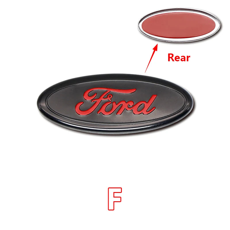 5.8cm Aluminum Steering Wheel Emblem Decal for Ford Focus / F-150 / Mondeo | Metal Badge