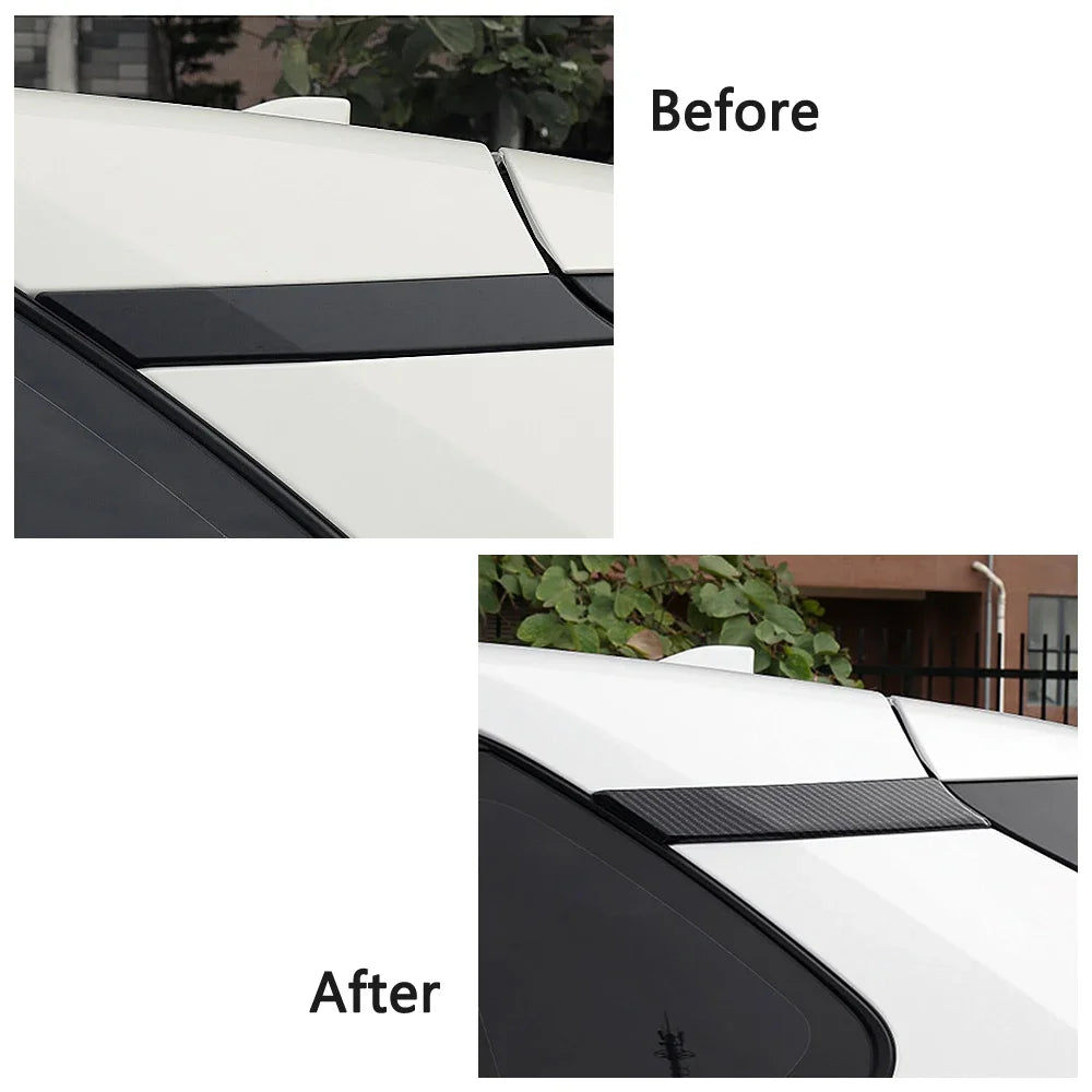 For Toyota Rav 4 Rav4 2019-2025 Carbon Fiber Color Car Door Window Bracket A Pillar Protection Cover C Pillar Trim ABS Sticker