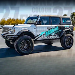 Body Modified Sports Fashion Decorative Film Vinyl Decal Kit for Ford Bronco | Full-Body PVC Wrap