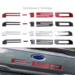 F150 is suitable for Ford Beast F150 pickup truck logo F-150 rear trunk modified ABS labeling groove car decoration labeling
