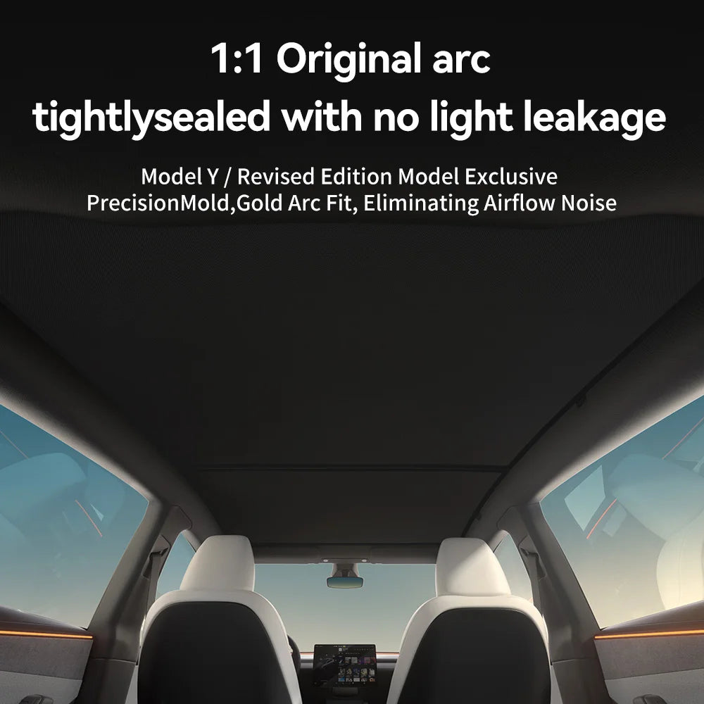 Graphene Black Roof Sun Shade for Tesla Model 3/Y Highland/Juniper