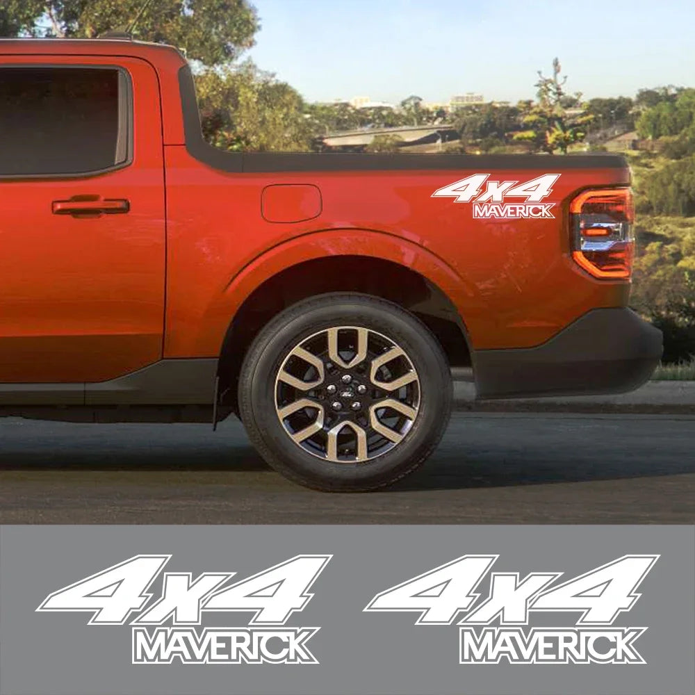 4x4 Rear Bed Side Decal for Ford Maverick XL / XLT / Lariat (2022) | Vinyl Truck Sticker