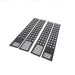 For Ford Ranger Wildtrak T7 T8 15-21 Aluminum Alloy Black Car Windows B-pillar Center Column Cover Trim Sticker Car Accessories