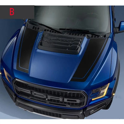 Hood Stripe Decal Kit for Ford F-150 Raptor (2015–2019) | Premium Vinyl Graphics