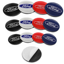Cargar imagen en el visor de la galería, Wheel Center Hub Cap Cover Badge Stickers for Ford F-150 / Focus | 4-Piece 65mm / 60mm / 56mm