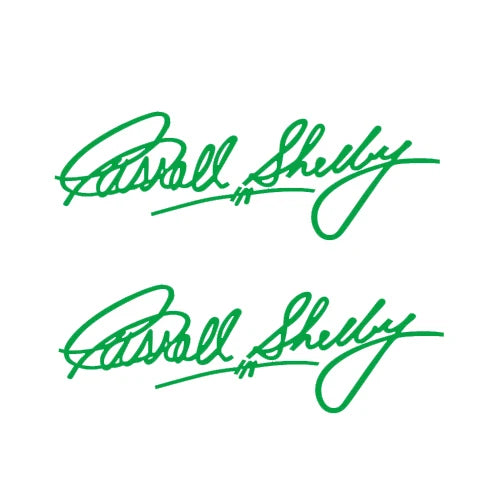 Carroll Shelby Interior & Window Vinyl Decal for Ford Mustang | 2-Piece Sticker