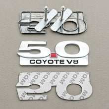 Load image into Gallery viewer, 3D Metal 5.0 COYOTE V8 Badge | Grille, Trunk &amp; Fender Emblem for Ford Mustang