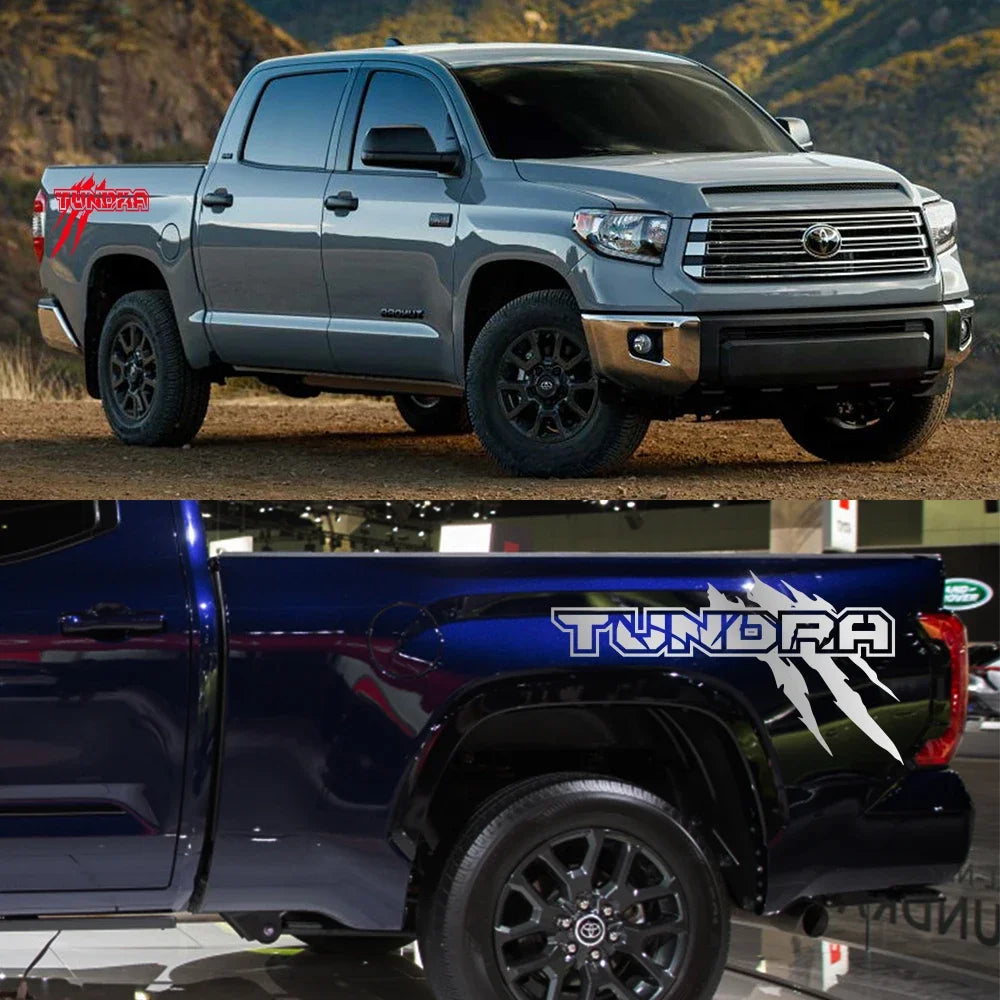 Claw Style Truck Bed Side Decal for Toyota Tundra TRD | Body Graphic Vinyl Sticker 2-Pack