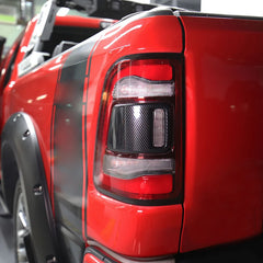 For Dodge Ram 1500 2019 2020 2021 Carbon Style Tailgate Rear Door Handle Bowl Taillight Tail Light Lamp Cover Trim Car Styling