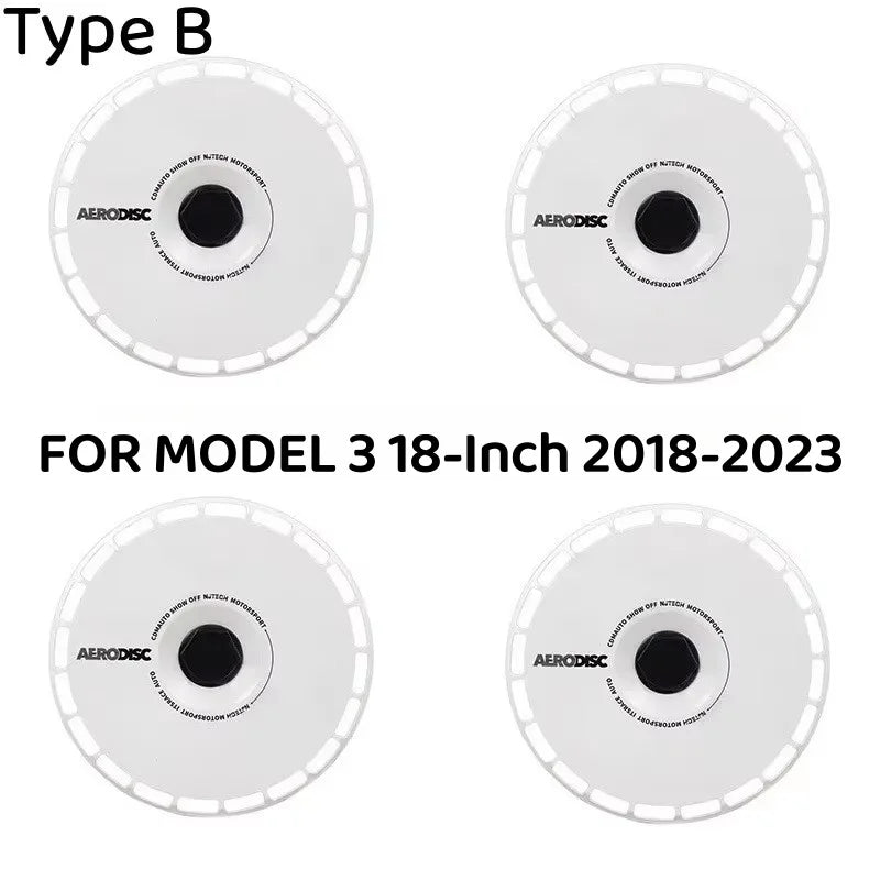 18" Performance Replacement Hub Cap Wheel Covers for Tesla Model 3 (2018–2023) | 4-Piece Full Rim Set