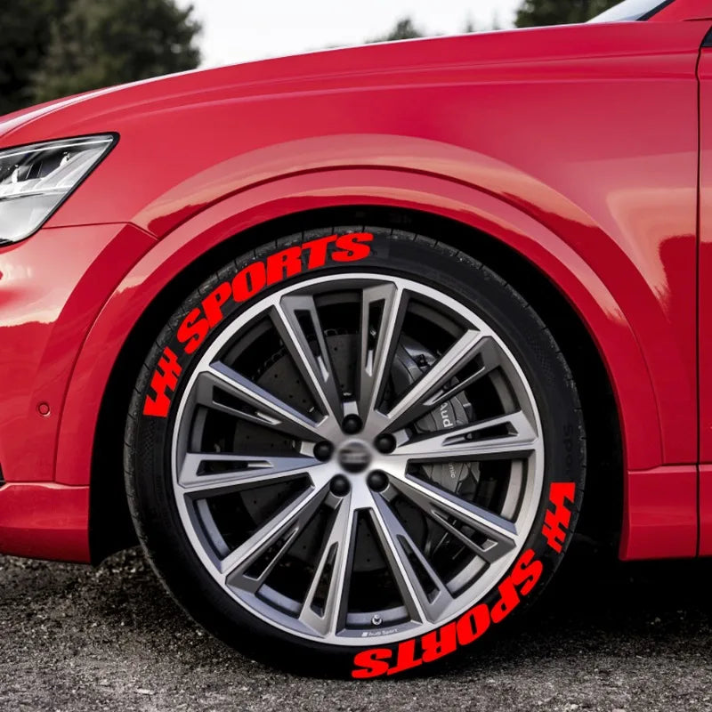 2.7cm 3D PVC Waterproof Tire Letter Stickers | OLPAY Racing Wheel
