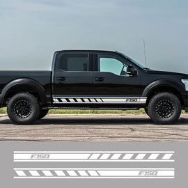 Door Side Skirt Stripe Decal for Ford F-150 Raptor | 2-Piece Pickup Truck Vinyl Graphic