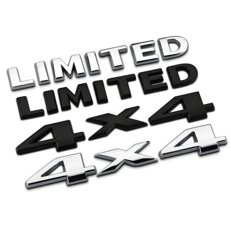 3D Metal Jeep 4x4 / Limited Letters Trunk Emblem Badge Sticker | Grand Cherokee Logo
