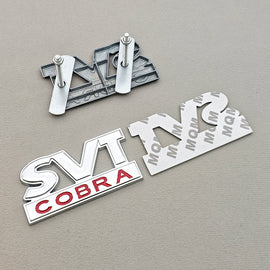 3D Metal SVT Cobra Badge Emblem | Grille & Trunk Sticker for Ford Mustang