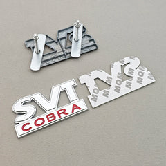 3D Metal SVT Cobra Badge Emblem | Grille & Trunk Sticker for Ford Mustang
