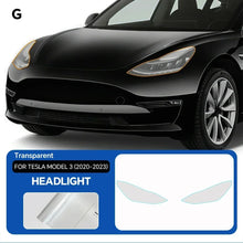 Load image into Gallery viewer, Precut PPF for Tesla Model 3 (2020–2023) | TPU Headlight, Mirror, Door Handle &amp; Tail Light Film
