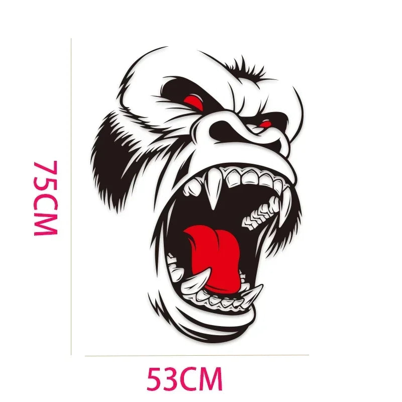 King Kong Gorilla Vintage Grunge Vinyl Graphic Decal – SUV, Truck & Pickup | Hood, Door & Bed Side | Black or White