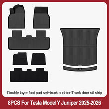Cargar imagen en el visor de la galería, TPE Floor Mats &amp; Luggage Mat for Tesla Model Y Juniper Premium / Performance (2025+) | All-Weather Set