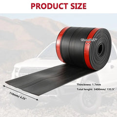 11cm Width 340cm Length Universal Rubber Truck Bed Tail gate Gap Cover Filler Strip Pickup Tail Gate Trunk Gap Sealing Strip