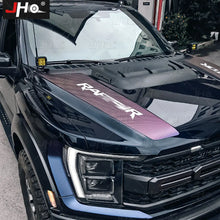 Load image into Gallery viewer, JHO Carbon Grain Front Bonnet &amp; Side Hood Stripe for Ford F-150 Raptor | Engine Vinyl