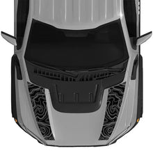 Load image into Gallery viewer, Custom Matte Black Engine Hood Stripe Kit | Front Graphics for Ford Raptor / Mustang