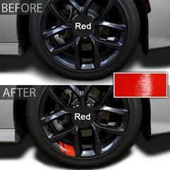 Reflective Wheel Hub Decal Set (6 Pcs) – Rim Cover Sticker | Dodge, Chrysler & Jeep | Red, Yellow, Black