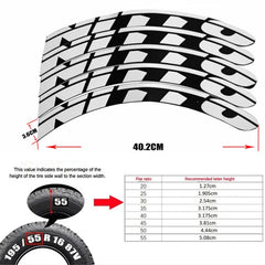 NITTO 3D Waterproof Tire Wheel Lettering Sticker | OLPAY Personalized