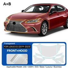 Load image into Gallery viewer, Precut PPF for Lexus ES 250 / 300h / 350 (2019–2023) | TPU Paint Protection Film Clear Bra