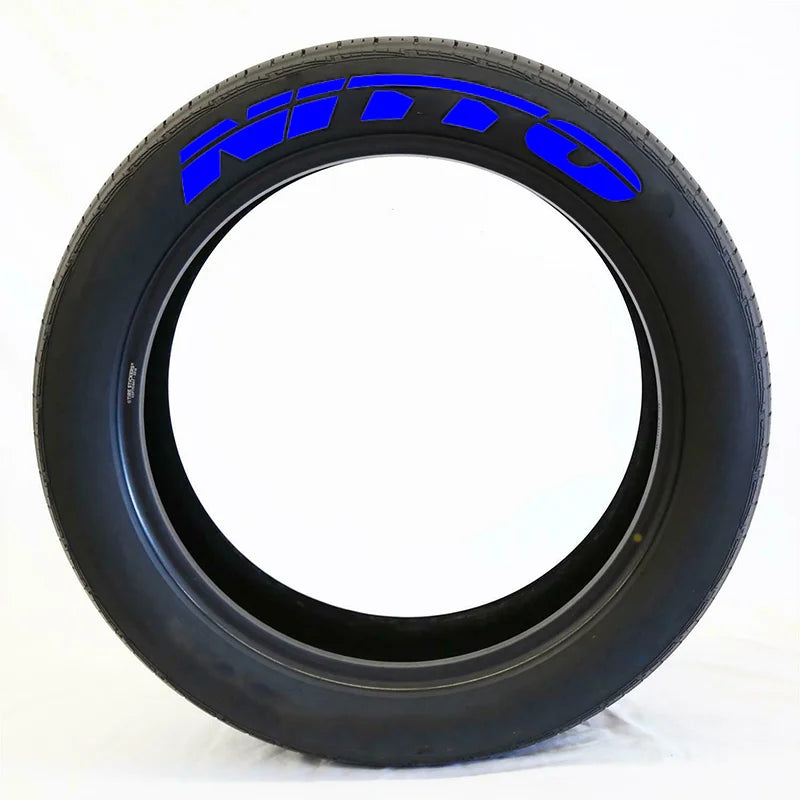 NITTO 3D Rubber Stereo Waterproof Tire Letter Sticker | Car & Moto