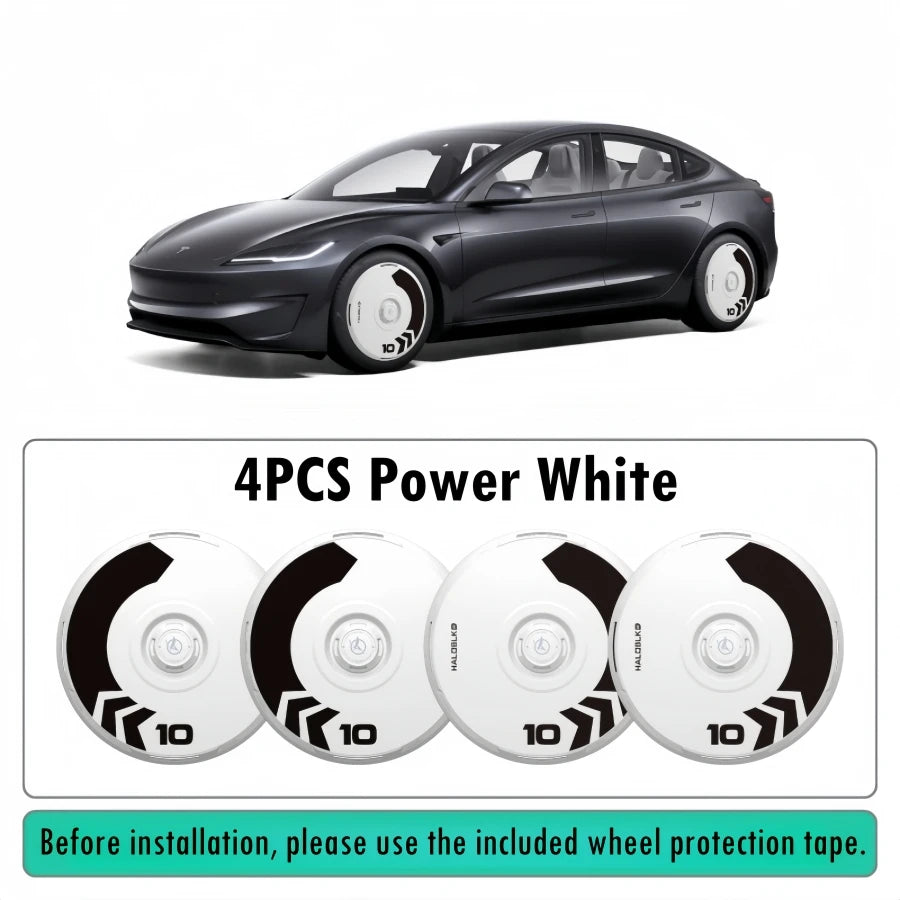 Haloblk Hub Caps for Tesla Model Y Juniper (2025–2026) | 19" & 20" High-Performance Wheel Cover Set