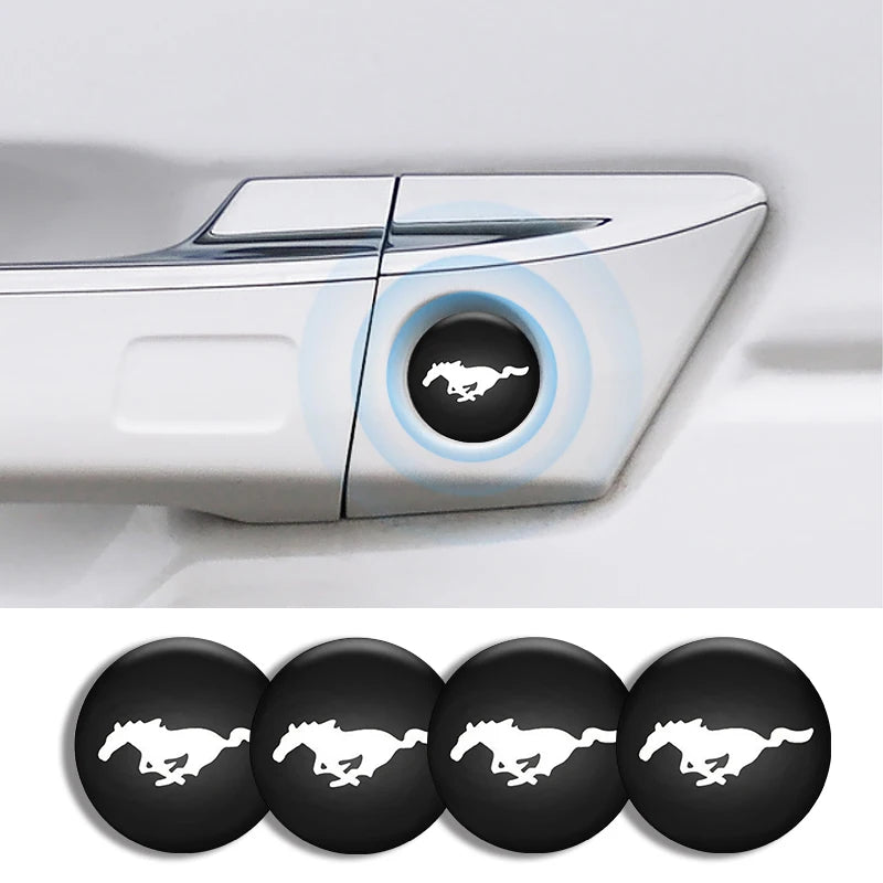 Car Lock Stickers for Ford Mustang / Bronco / Fiesta / Focus / Mondeo / Kuga / Edge | 4-Piece