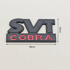 3D Metal SVT Cobra Badge Emblem | Grille & Trunk Sticker for Ford Mustang