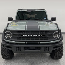 Load image into Gallery viewer, Matte Black Double Stripe Hood Scoop Decal for Ford Bronco (2021–2023) | Personalized Vinyl Overlay
