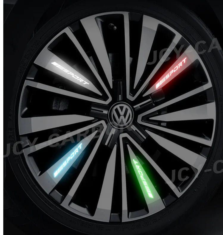 4pc Sport Racing DIY Stripe Wheel Rim Sticker | VACOMUL 7-Color