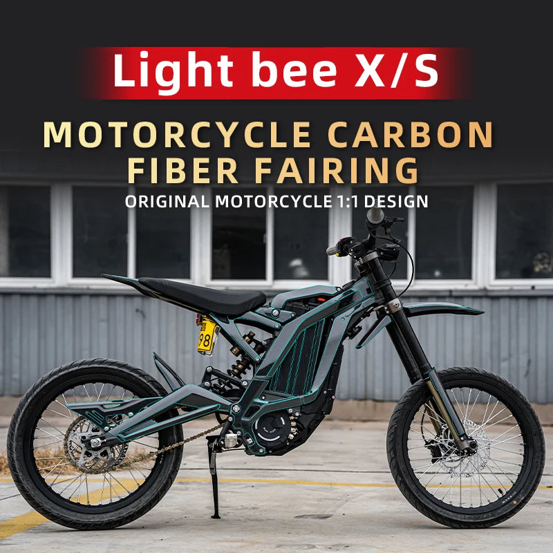 Sur-Ron Light Bee X & S Carbon Fiber Fairing Sticker Kit – Bike Accessories & Protective Decals