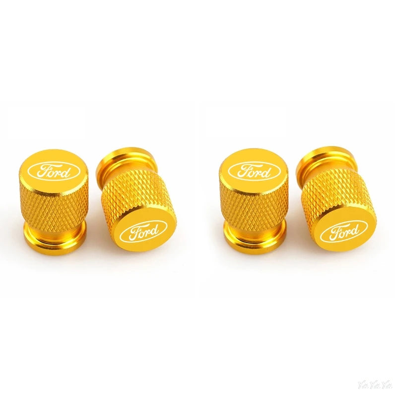 Alloy Tire Valve Stem Caps & Air Valve Dustproof Covers for Ford Mustang / Fiesta / Focus | FORD