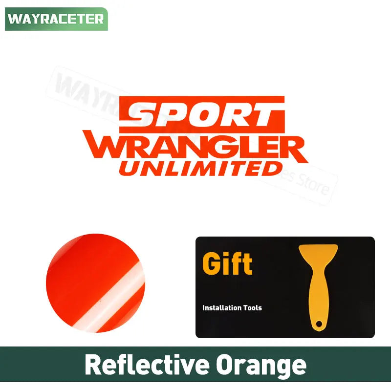 Jeep Wrangler Reflective Fender & Hood Decal – Rubicon / Unlimited / Sport | JK JL TJ YJ CJ