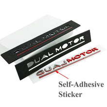 Cargar imagen en el visor de la galería, 3D ABS DUAL MOTOR Chrome Red Line Emblem Badge for Tesla | Trunk &amp; Body Styling Sticker