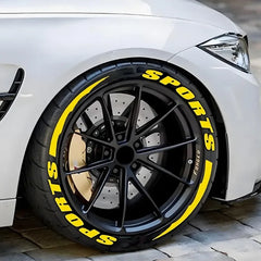2.7cm 3D PVC Waterproof Tire Letter Stickers | OLPAY Racing Wheel