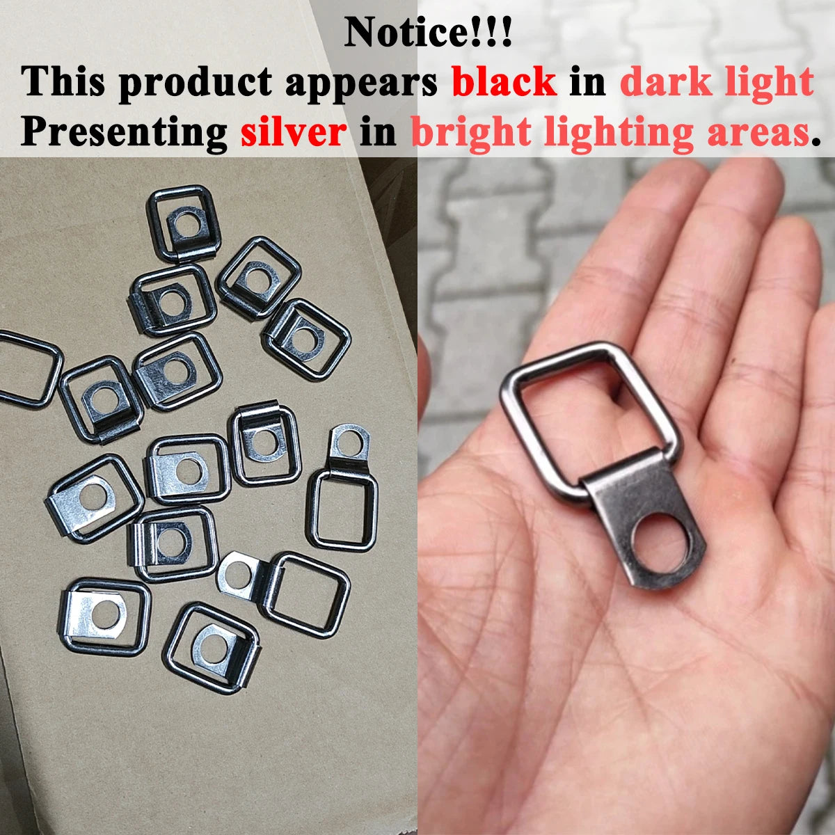 Trunk Cargo Tie-Down D-Ring Quick Release Fastener Clip for Jeep Wrangler JL/JK/TJ | Surface Mount