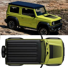 Load image into Gallery viewer, Matte Black 4x4 Off-Road Topo Map Hood Decal for Suzuki Jimny (2020–2021) | Adventure Vinyl Graphics